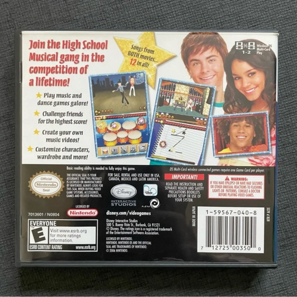 Disney High School Musical Makin The‎ Cut Nintendo DS Game